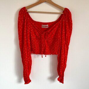 Urban Outfitters Red Blouse